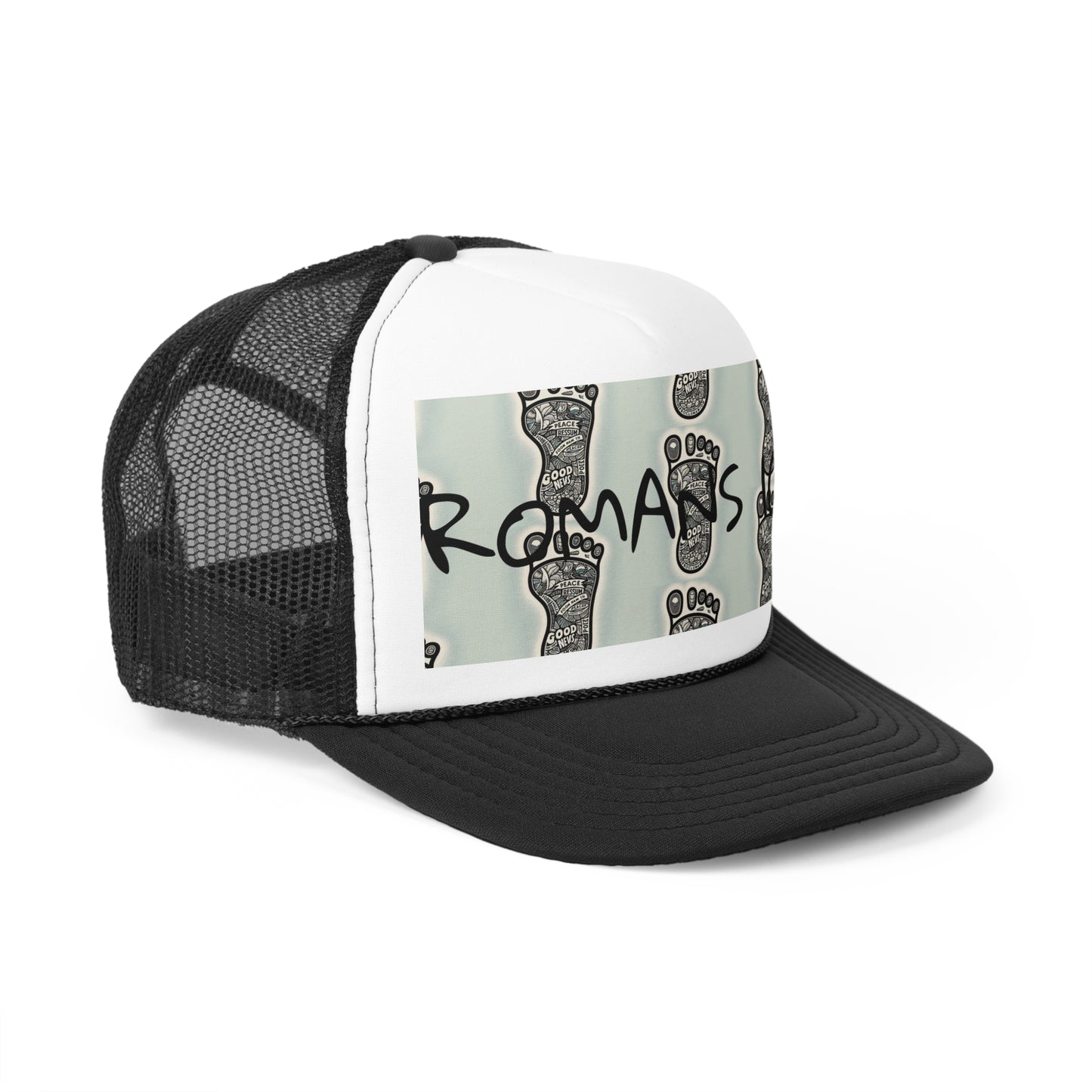 Romans 10:15 Inspirational Trucker Cap - Faith-Based Adjustable Hat