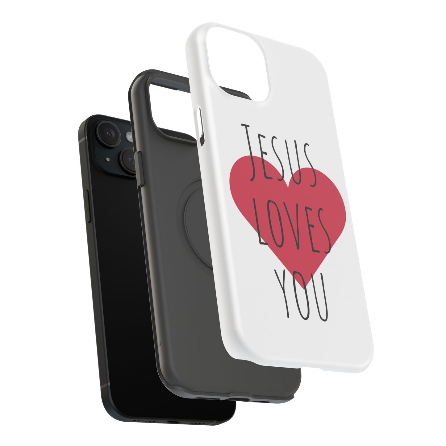 Jesus Love's You Impact-Resistant Phone Case | Durable Christian Accessories | Gift for Believers | Unique Faith-Based Tech Cover
