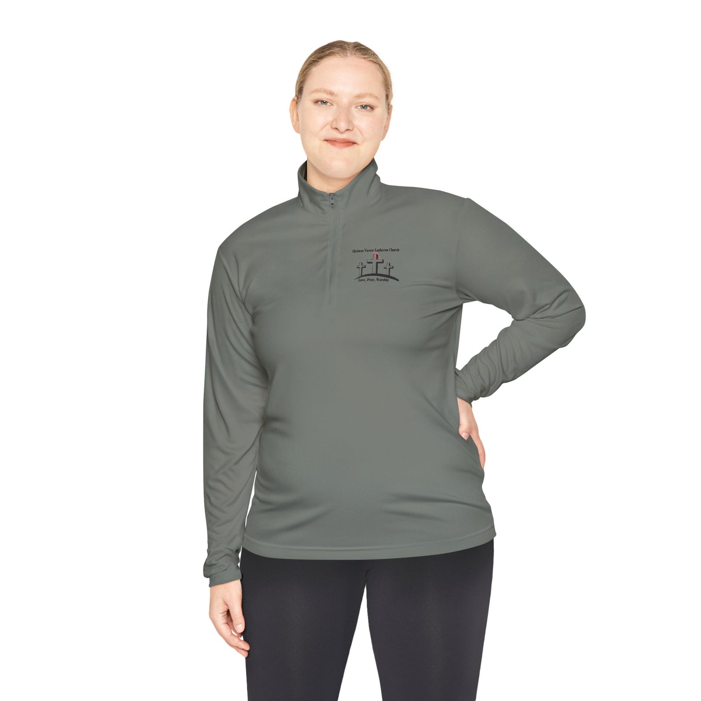 Christus Victor Unisex Quarter-Zip Pullover | Perfect for Workout & Casual Wear